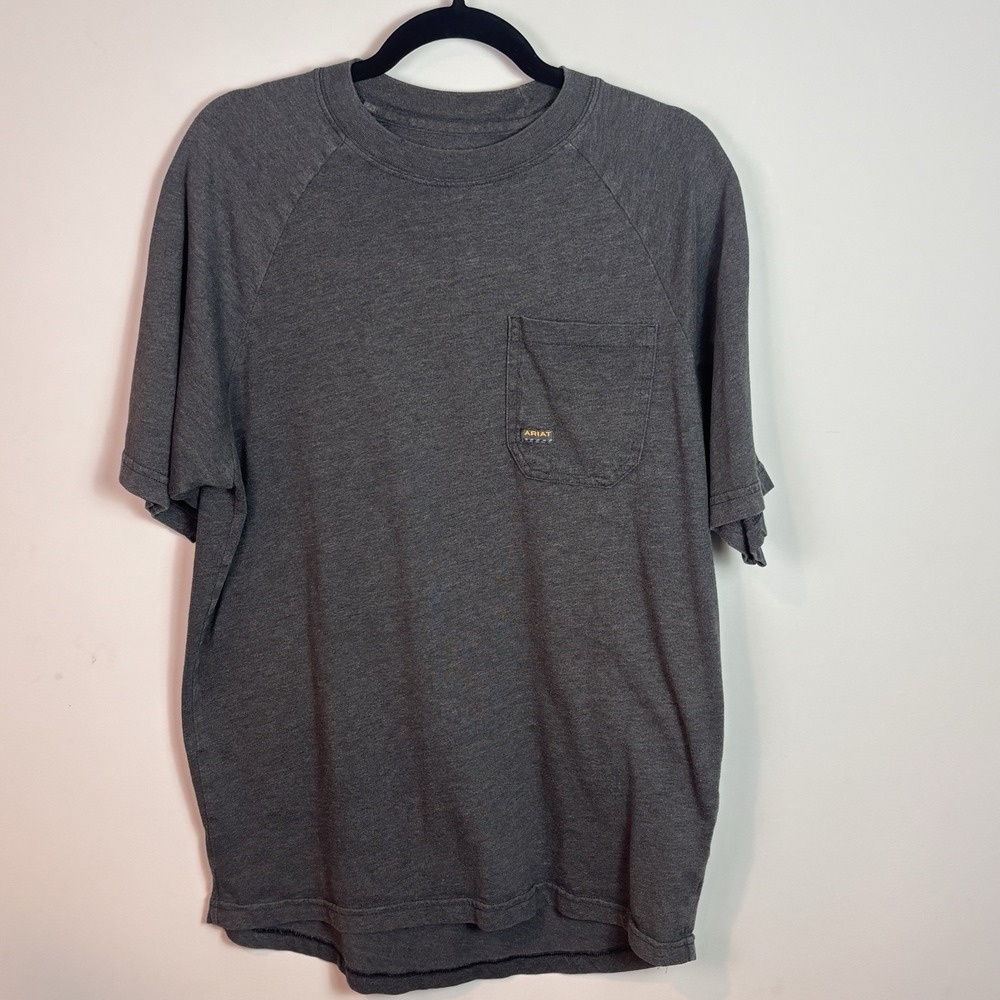 Ariat Men's Rebar Cotton Strong T-shirt Medium Classic Outdoors Stretch Pocket